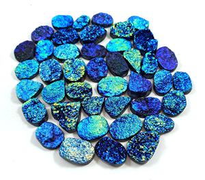 ไทเทเนียมดรูซี่คาโบชอง หินบำบัด ขายส่ง จำนวนมาก พลอยดิบ สำหรับจักระ จิตวิญญาณ รีกิ - Product Image 5