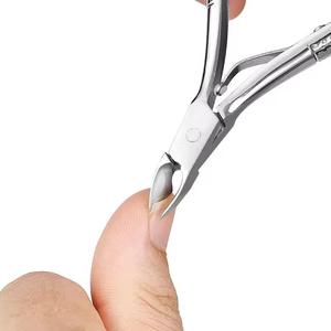 Professional Stainless Steel <b>Nail</b> <b>Clipper</b> 10.0mm Flat Jaw Curved Blade Portable <b>for</b> Finger <b>Nails</b> Adult Use Simple Style - Product Image 1