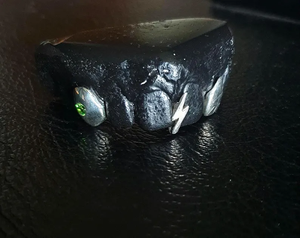 Grillz dentaire blanc avec diamants taille baguette sertis en canal, style hip-hop unisexe, bijoux corporels pour usage quotidien - Product Image 2