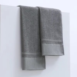 Serviette de toilette en coton écologique réutilisable, douce, respirante, séchage rapide, fournisseur OEM en gros, couleur unie, tissée en terry - Product Image 6