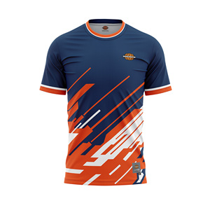 เสื้อเจอร์ซีย์กีฬาผู้ชาย FADE4MATCH ออกแบบเอง พิมพ์ลายแบบ Sublimation ผ้าโพลีเอสเตอร์ 100% แขนสั้น คอกลม ระบายเหงื่อได้ดี - Product Image 1