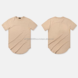 Venta al por mayor para hombre dobladillo curvo camiseta nueva llegada Scoop bottom camiseta - Product Image 3