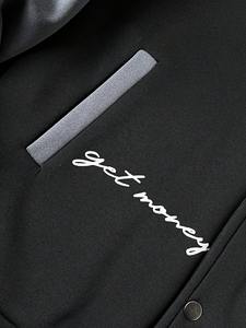 Chaqueta universitaria personalizada para hombre, estilo streetwear, con parches de letras, bordado chenille, apliques, mezcla de lana y forro polar, gruesa, informal, deportiva, para invierno. - Product Image 6