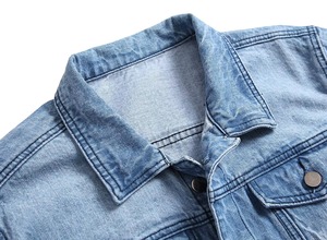 Wholesale New Fashionable <b>Men</b> Spring High Street Plus Size <b>Denim</b> <b>Jacket</b> with Zipper Closure Reversible & Waterproof - Product Image 4
