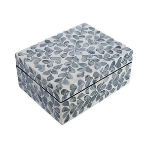 Boîte de rangement/boîte à bijoux/boîte cadeau en nacre à motifs mosaïques de luxe, décoration intérieure, vente en gros Vietnam - Product Image 2