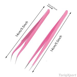 Pince à épiler professionnelle en acier inoxydable durable avec pointe dentelée lisse pour usage en salon, personnalisable - Product Image 5