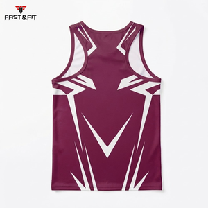 Vêtements de sport pour hommes, débardeur sans manches, maillot de sport, fitness, basketball, course à pied, séchage rapide, respirant - Product Image 2