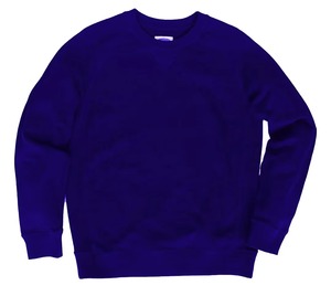 เสื้อสเวตเชิ้ตคอกลมสีดำล้วนแบบขายส่ง ผ้าคอตตอนผสมทรงโอเวอร์ไซส์ แขนเสื้อแบบอเมริกันแร็กแลน ไม่มีลาย - Product Image 3