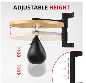 Plataforma para saco de velocidad de madera maciza con soporte ajustable y giros para entrenamiento de boxeo y sacos de velocidad Enterprise - Product Image 3