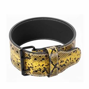 Ceinture de musculation en cuir réglable effet peau de serpent, protection avancée, soutien lombaire, épaisseur 10-13 mm, pour haltérophilie et powerlifting - Product Image 2