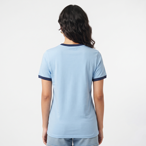 Camiseta de Algodón Lisa para Mujer, Cuello Redondo, Corte Regular, Manga Corta, Ligera, Informal, Ropa de Verano, Fabricante de Moda - Product Image 2