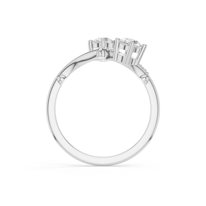 Anillo de Compromiso para Mujer con Diamante Sintético Cultivado en Laboratorio, Corte Brillante Aurum Diam, Color E, Certificado EGL, Plata 925, Lujoso para Boda - Product Image 2