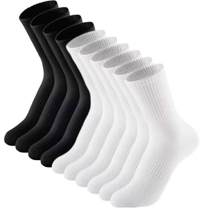 Practical Everyday <b>Men's</b> Autumn Crew <b>Socks</b> Soft Touch Knit Material Breathable Comfortable Dress Bottom Logo - Product Image 2