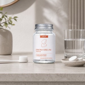[FROM OREUM] Pasta de Dientes Sólida Weekend Escape con Sabor a Mandarina de Jeju, 60 Tabletas para Viaje, Artículos de Aseo para Viaje - Product Image 4
