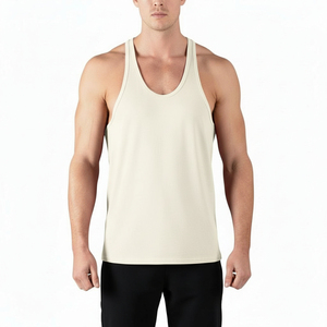 <b>Mens</b> Fitness <b>Singlet</b> Tank Top Sleeveless Workout Vest Quick Dry Breathable Training Shirt Muscle Fit Gym Wear <b>Running</b> Exercise - Product Image 1