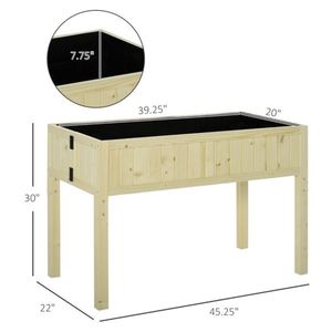 Jardinera Elevada con Macetas y Jardineras, Producto de una Sola Pieza - Product Image 2