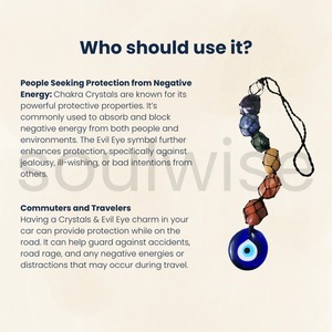 Décoration de porte et de voiture en cristal des sept chakras, certifiée - Product Image 3
