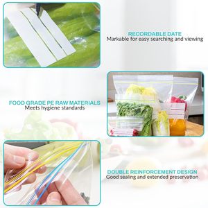 ถุงพลาสติกสำหรับเก็บอาหาร, ถุงพลาสติกเก็บอาหารแบบใช้ซ้ำได้, ถุงเก็บอาหารสำหรับแช่แข็งเกรดอาหาร - Product Image 3