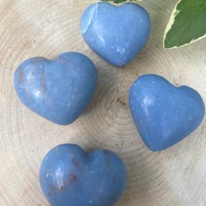 Cristal de Angelita Natural Ecológico en Forma de Corazón, Pulido a Mano, Gema Azul para Meditación, Reiki, Sanación Energética de Chakras, Decoración, Regalo - Product Image 5