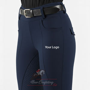 Leggings d'équitation personnalisés en gros avec assise intégrale en silicone pour femmes – Fabrication sous marque privée - Product Image 1
