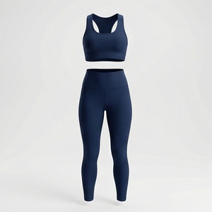 Ensembles de yoga et de fitness pour femmes, tenues de sport deux pièces en spandex et nylon, vêtements de sport sans couture pour femmes, vêtements de sport actifs, ensembles de survêtements - Product Image 1
