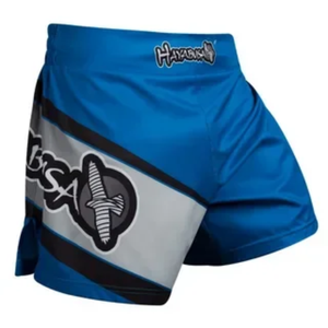 Shorts de kickboxing et de Muay Thai 100% polyester à séchage rapide avec logo frontal et fentes latérales pour arts martiaux – Liberté de mouvement - Product Image 4