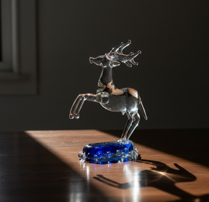 Renos de Estilo Tradicional en Vidrio Blanco con Acabado Brillante de 4-4.9 Pulgadas para Uso en Interiores de Sala de Estar - Product Image 3