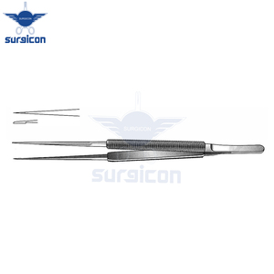 Micropinzas de Sutura Rectas de 15 cm / 6 Pulgadas con Punta Fina de 0.3 mm, Instrumento Microquirúrgico de Acero Inoxidable para Oftalmología - Product Image 4