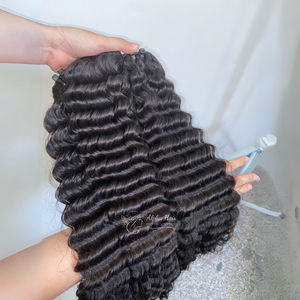 Pelucas de trama sin pegamento vietnamitas de onda profunda de moda de calidad Top1 hermosas extensiones de cabello humano de larga duración de Genius Weaves - Product Image 6