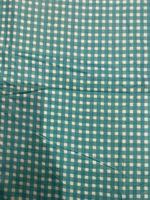 Tissu en coton biologique léger lavé, imprimé indien au bloc, fait main, à carreaux gingham, pour sacs, rideaux, vêtements de sport, chemises, usage hospitalier