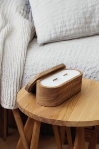 Decorative Wooden Wax Jar Container For Aromatherapy Candles Handmade Crafts And Home Interior Styling - Product Image 5