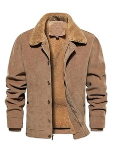 Mens Corduroy Sherpa Trucker Jacket - Product Image 1