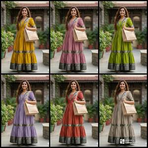 Tela 100% seda pura, ligera / Kurtis hechos a mano por sastres / perfectos para temporadas festivas y eventos culturales. - Product Image 6