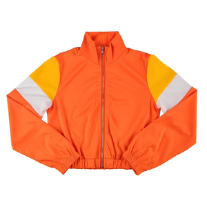 Chaqueta Cortavientos Ligera para Mujer, Estilo Europeo y Americano, Diseño Informal con Parches de Color en Contraste, Cierre con Cordón Ajustable, Corte Holgado - Product Image 3