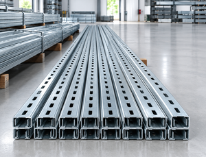 Perfil en C Ranurado de Acero Aleado para Soporte de Cables, Estructura Metálica, Construcción Industrial, Sistema de Accesorios para Tuberías Eléctricas de Alta Resistencia - Product Image 5