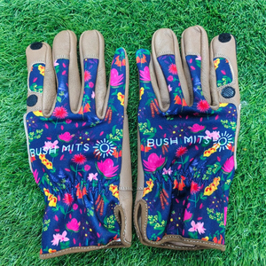 Guantes de Seguridad Resistentes con Agarre Firme, Logotipo Personalizado, Diseño Floral en Cuero, Antideslizantes en las Puntas de los Dedos, con Muñequera Elástica, Duraderos, Ecológicos e Impermeables - Product Image 1