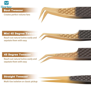 High-End Custom Logo <b>Lash</b> Tweezer Set, Gradient Finish Stainless Steel Tweezers for Eyelash Artists, Wholesale Beauty <b>Kits</b> - Product Image 6