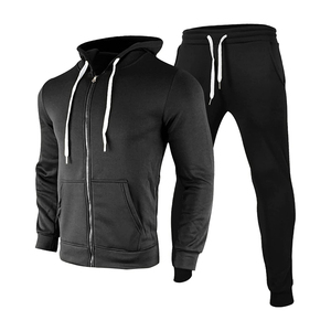 Unisex Hooded Maternity Zipper <b>Tracksuit</b> New Design Autumn 2 Piece 100% Polyester Custom Logo Track Suit Set for Men - Product Image 2