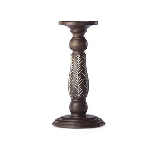 Rustic <b>Wooden</b> Candle Holder Natural Handmade Candle Stand for Home Decoration Table Centerpiece Dining and Special Events - Product Image 4