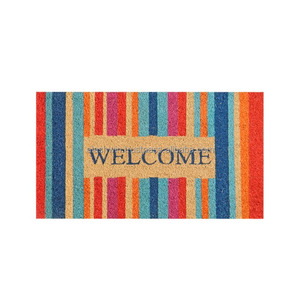 Paillasson en cuir de coco naturel à dos de vinyle pvc tapis de coco imprimés utilisés pour la porte et le jardin de qualité supérieure provenant de l'inde - Product Image 5