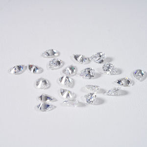 Diamant synthétique cultivé en laboratoire, taille poire fine, 6,00 x 4,00 mm, couleur D, taille fantaisie, certifié, en vrac |   pour la fabrication de bijoux |   Fabrication d'échantillons - Product Image 1