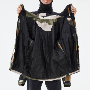 Chaqueta de Esquí Acolchada para Hombre, Impermeable, Transpirable, Ecológica, Cortavientos, con Cierre, para Snowboard - Product Image 6