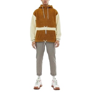 Sweat-shirts à capuche en polaire sherpa pour homme, 100% coton, coupe-vent d'hiver, avec logo personnalisé, séchage rapide et respirant, design avec poches - Product Image 3