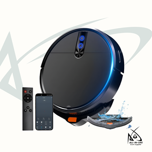 SUDEX Aspirateur robot à forte aspiration 2000Pa, fonction serpillière, contrôle WiFi via application Alexa, auto-recharge, pour poils d'animaux et sols durs - Product Image 6