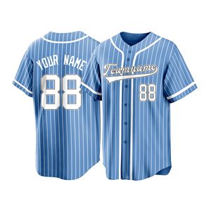 เสื้อเบสบอลแบบติดกระดุม ลีกแอลเลอปเปิร์ล ผ้าโพลีเอสเตอร์อินเตอร์ล็อค สไตล์สปอร์ตในเมือง สามารถสั่งทำชื่อได้ แห้งเร็ว ด้วยเทคนิคการพิมพ์แบบ Dye Sublimation - Product Image 4
