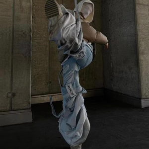 Pantalones vaqueros plisados de pierna ancha al por mayor para hombre, corte desgastado, logotipo personalizado, pantalones acampanados baratos al por mayor - Product Image 6