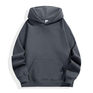 เสื้อฮู้ดดี้พรีเมียมเนื้อหนัก 100% ผ้าฝ้ายทรงโอเวอร์ไซส์ สตรีทแวร์ ยูนิเซ็กส์ ผ้าฟลีซเรียบ  รับสกรีนโลโก้ เสื้อฮู้ดดี้เปล่าสำหรับผู้ชาย - Product Image 1