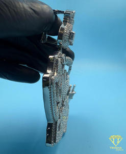 จี้รูปถุงเงินแบบ Iced Out สลักอักษรตามสั่ง สร้อยคอฮิปฮอป เพชรโมอิสซาไนต์ สร้อยหรูหรา ของขวัญเครื่องประดับสุดหรู - Product Image 3