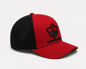 Premium Custom Embroidered Mesh Trucker <b>Cap</b> Adjustable Red Black <b>Snapback</b> Hat Outdoor Sports Promotional <b>Cap</b> for Adults - Product Image 3