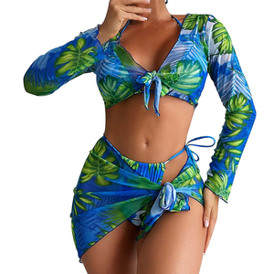 Custom Logo Front Women's Sexy 4 Piece Bikini Set Breathable Lightweight Swimwear for Girls Stylish <b>Bras</b> Made in Pakistan - Product Image 2